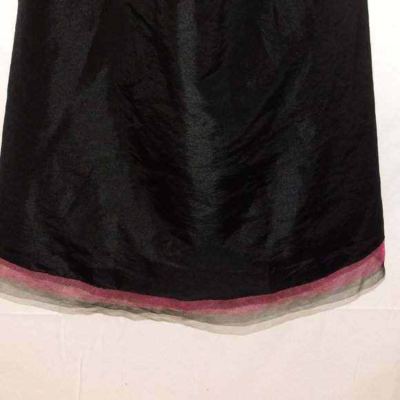 Da Vinci Black Cocktail Party Dress Size 12 Vintage Holiday - Picture 3 of 11